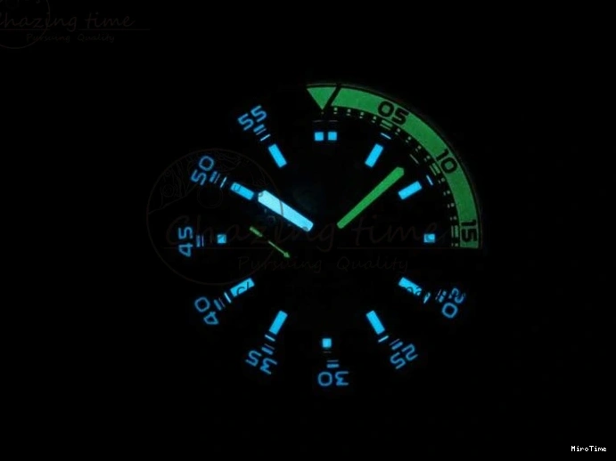 MIROTIME 0327 Aquatimer Chrono IW376702 SS BLS 1:1 Best Edition Black Dial on Black Rubber Strap A WellDesigned 7105